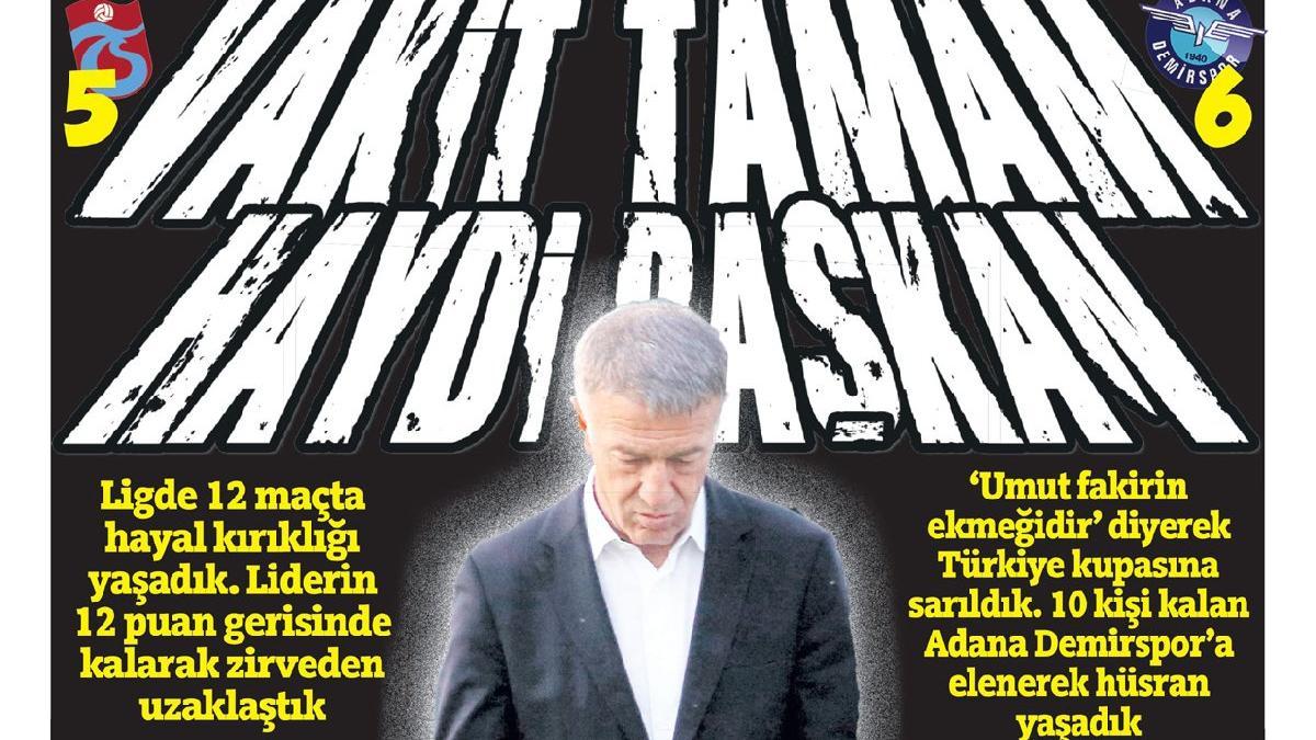 Trabzonspor’da yönetime tepki! Yerel basından çok çarpıcı manşetler…