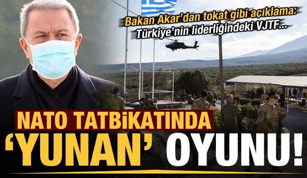 SON DAKİKA: NATO TATBİKATINDA YUNAN OYUNU! BAKAN AKAR’DAN TOKAT GİBİ AÇIKLAMA