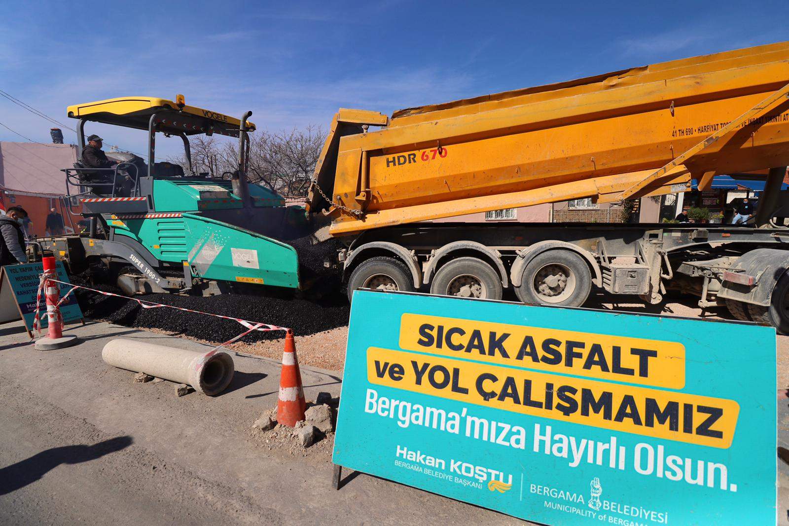 BERGAMA’DA ASFALT SEVİNCİ