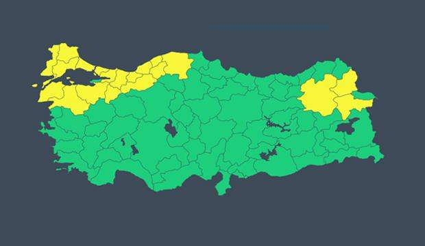 DİKKAT! METEOROLOJİDEN İSTANBUL DAHİL 19 İL İÇİN SARI UYARI