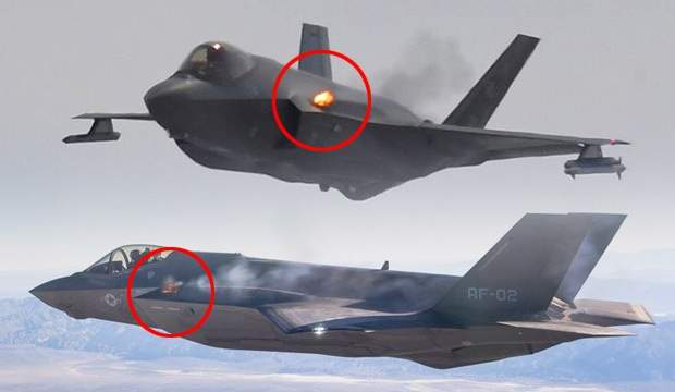 DUMANLAR YÜKSELDİ: F-35 KENDİ KENDİNE HASAR VERDİ