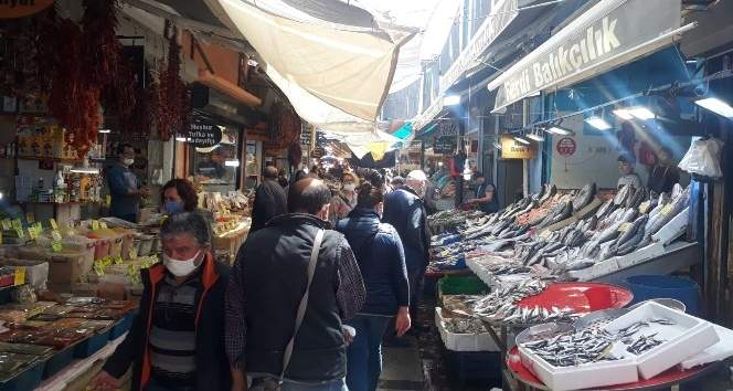 KEMERALTI ÇARŞISI’NDA TAM KAPANMA YOĞUNLUĞU