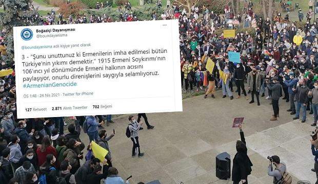 SKANDAL AÇIKLAMA: BOĞAZİÇİ EYLEMCİLERİ SÖZDE ERMENİ SOYKIRIMINA DESTEK VERDİ!