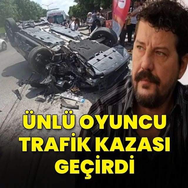 Ünlü oyuncu aracıyla takla attı