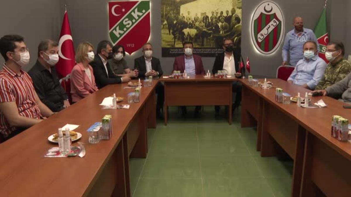 AK Parti Genel Başkan Yardımcısı Hamza Dağ dan Karşıyaka Spor Kulübüne ziyaret