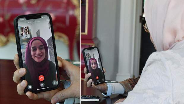 Emine Erdoğan, Filistin’de ‘direnişin sembolü’ olan Mariam Afifi ile telefonda görüştü