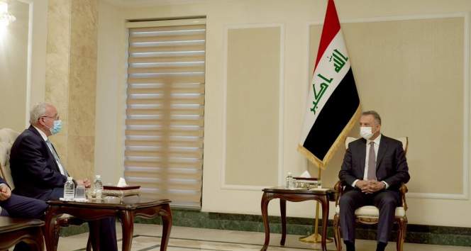 Filistin Dışişleri Bakanı Al-Maliki, Irak Başbakanı el-Kazımi ile görüştü