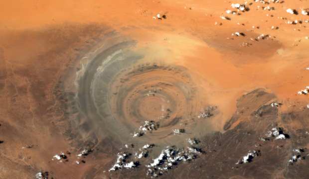 Fransız astronot Pesquet, uzaydan Sahra Çölü’nün fotoğrafını paylaştı