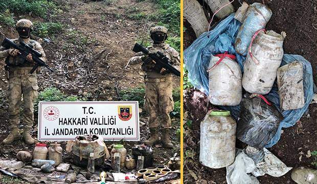 HAKKARİ’DE PKK’NIN İNLERİNDE ÇOK SAYIDA SİLAH VE MÜHİMMAT ELE GEÇİRİLDİ