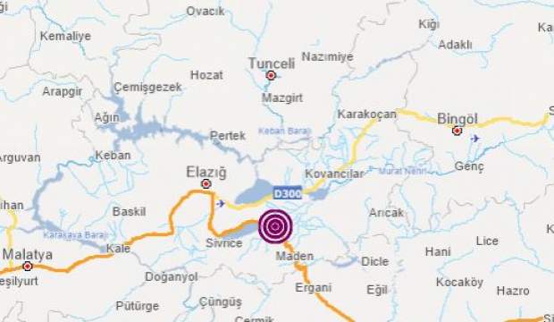 Elazığ’da deprem meydana geldi