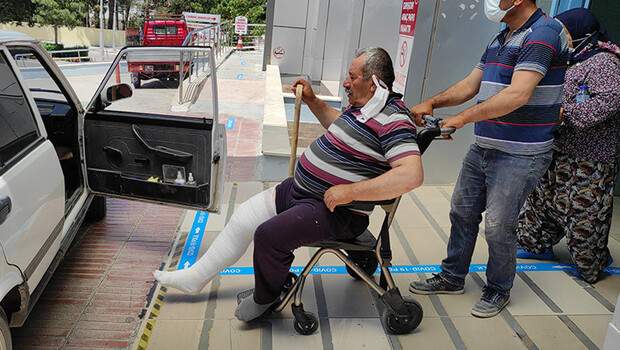 Bayramda talihsiz olay! Üzerine inek düştü…