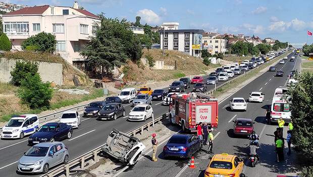 Büyükçekmece’de trafik kazası: 6 yaralı