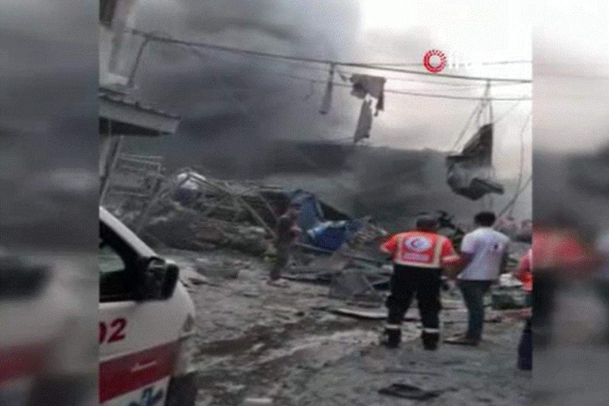 Gazze’de pazar alanında patlama: 1 ölü, 10 yaralı