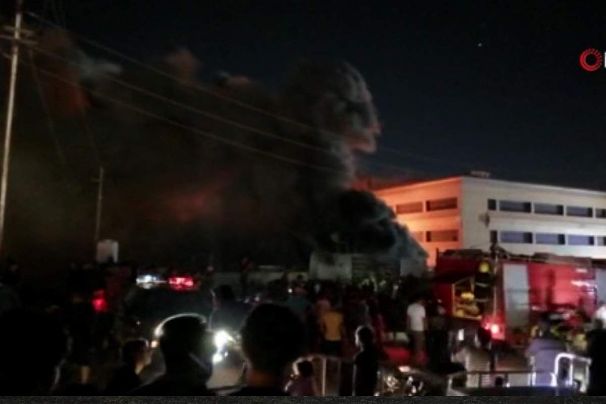 Irak’ta pandemi hastanesinde yangın
