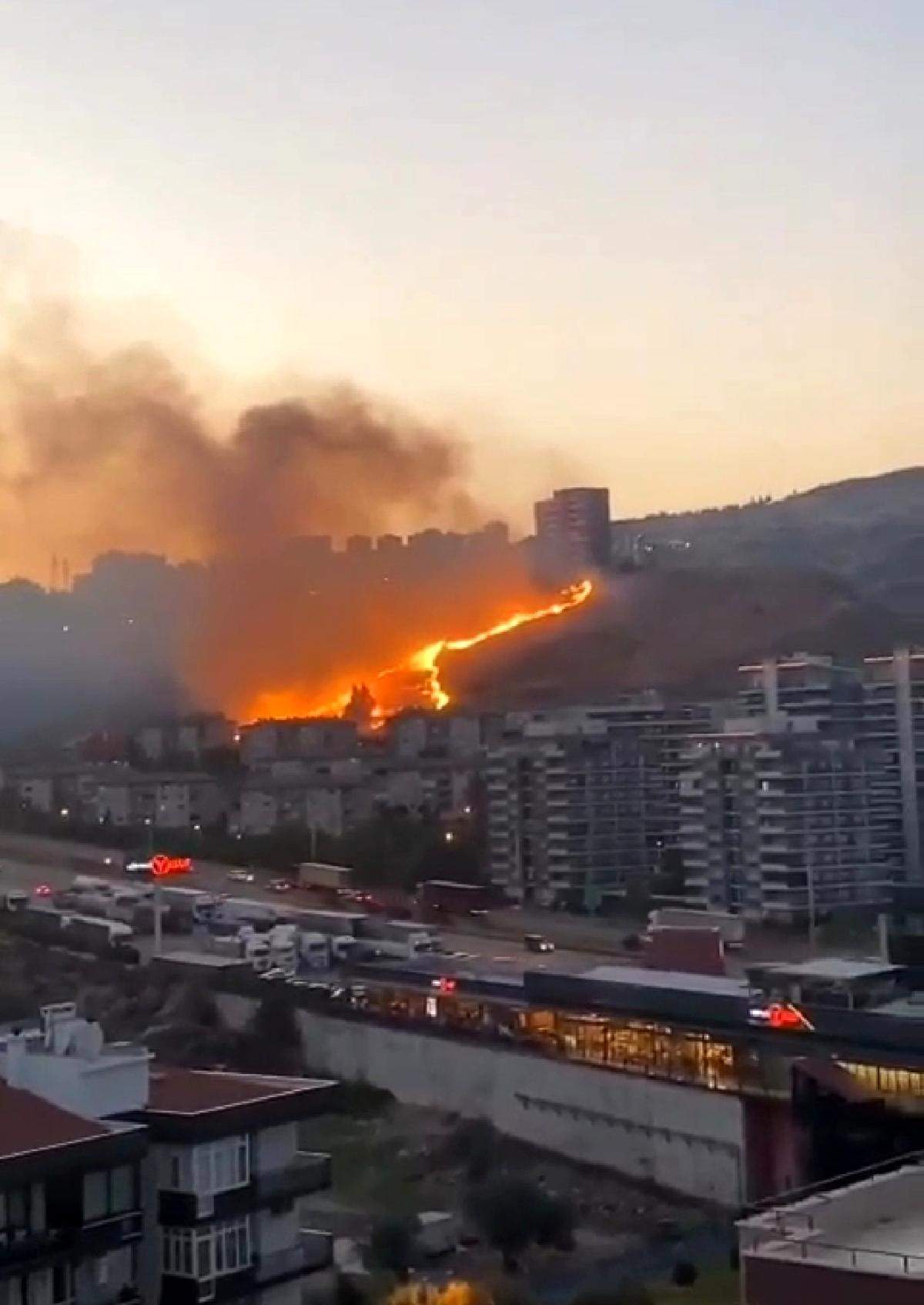 İzmir de otluk alanlarda çıkan yangınlar söndürüldü