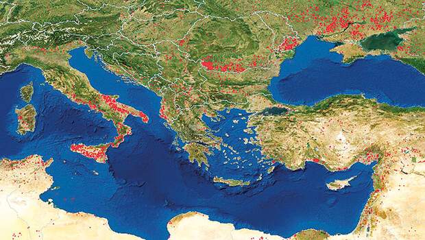 NASA’dan orman yangınları haritası: Akdeniz alev alev