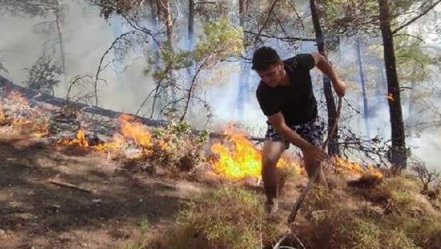 Antalya’nın Kaş ilçesinde orman yangını çıktı