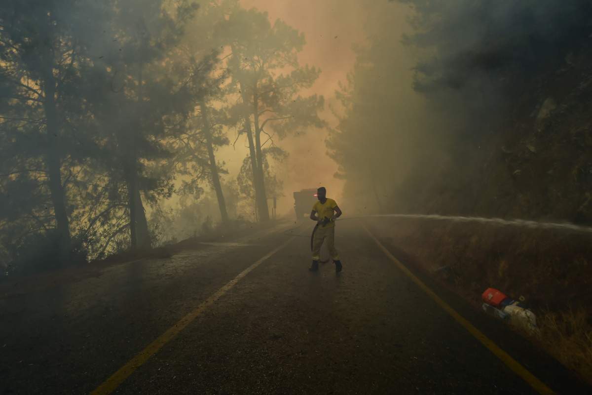 Marmaris’te alevler bir anda yükseldi