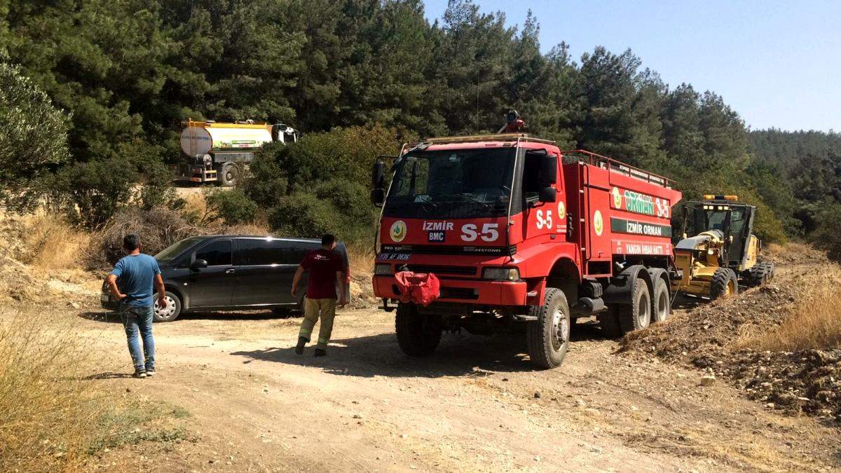 Son dakika haberi! İzmir de erken müdahale orman yangınının büyümesini engelledi