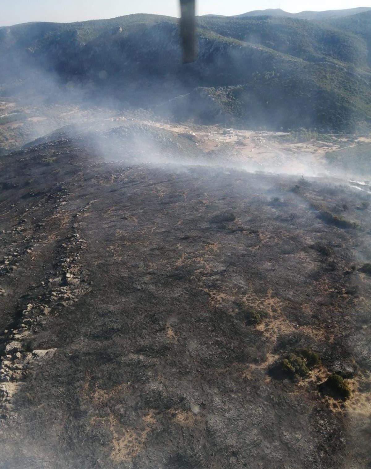Son dakika! İzmir in Menderes ve Urla ilçelerinde orman ve makilik alanlarda çıkan yangınlar kontrol altına alındı