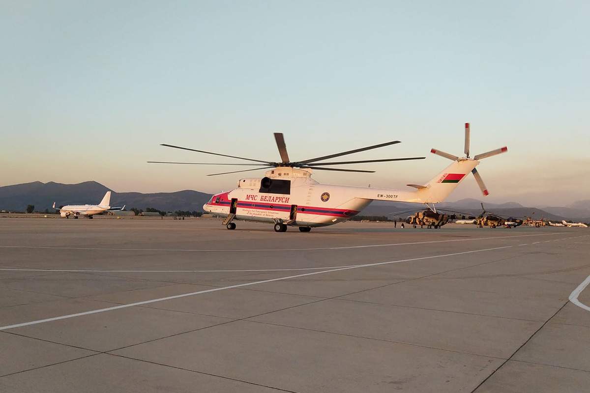 Tek sortide 15 ton su boşaltma kapasitesi olan helikopter çalışmalara başladı