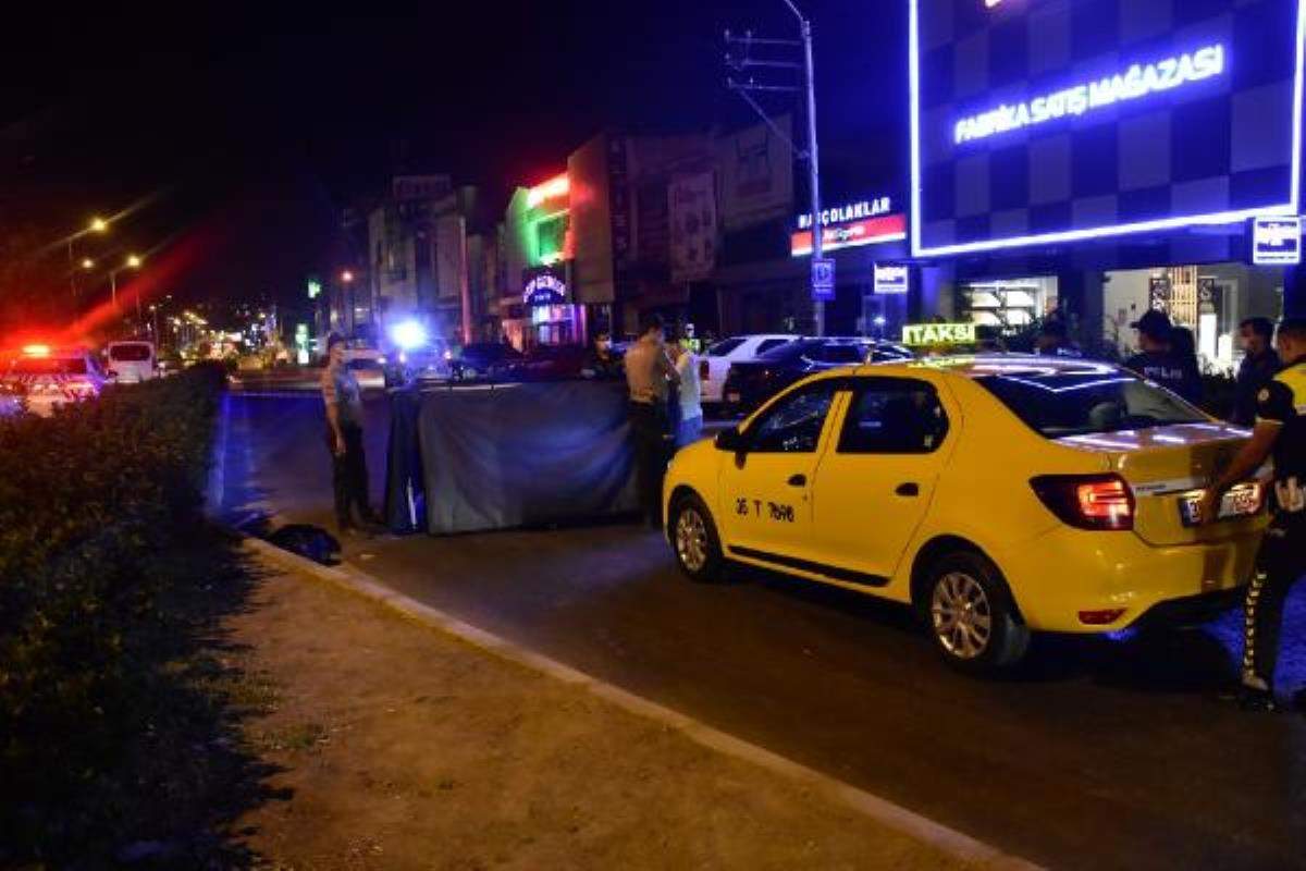 Yolun karşısına geçen yayaya taksi çarptı: 1 ölü