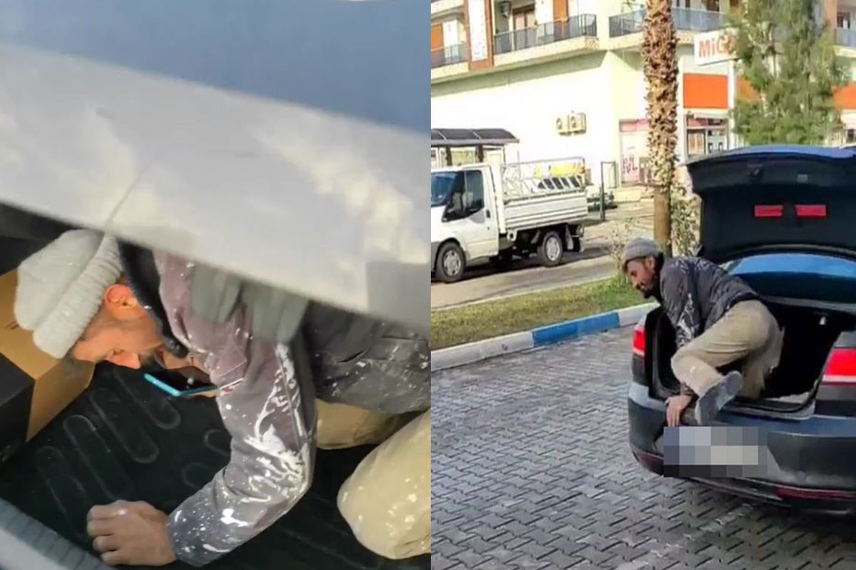 Antalya’da vicdanları sızlatan olay: Patron, işçiyi arabası kirlenmesin diye bagajda taşıdı
