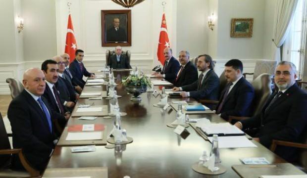 Cumhurbaşkanı Erdoğan, TİSK heyetini kabul etti