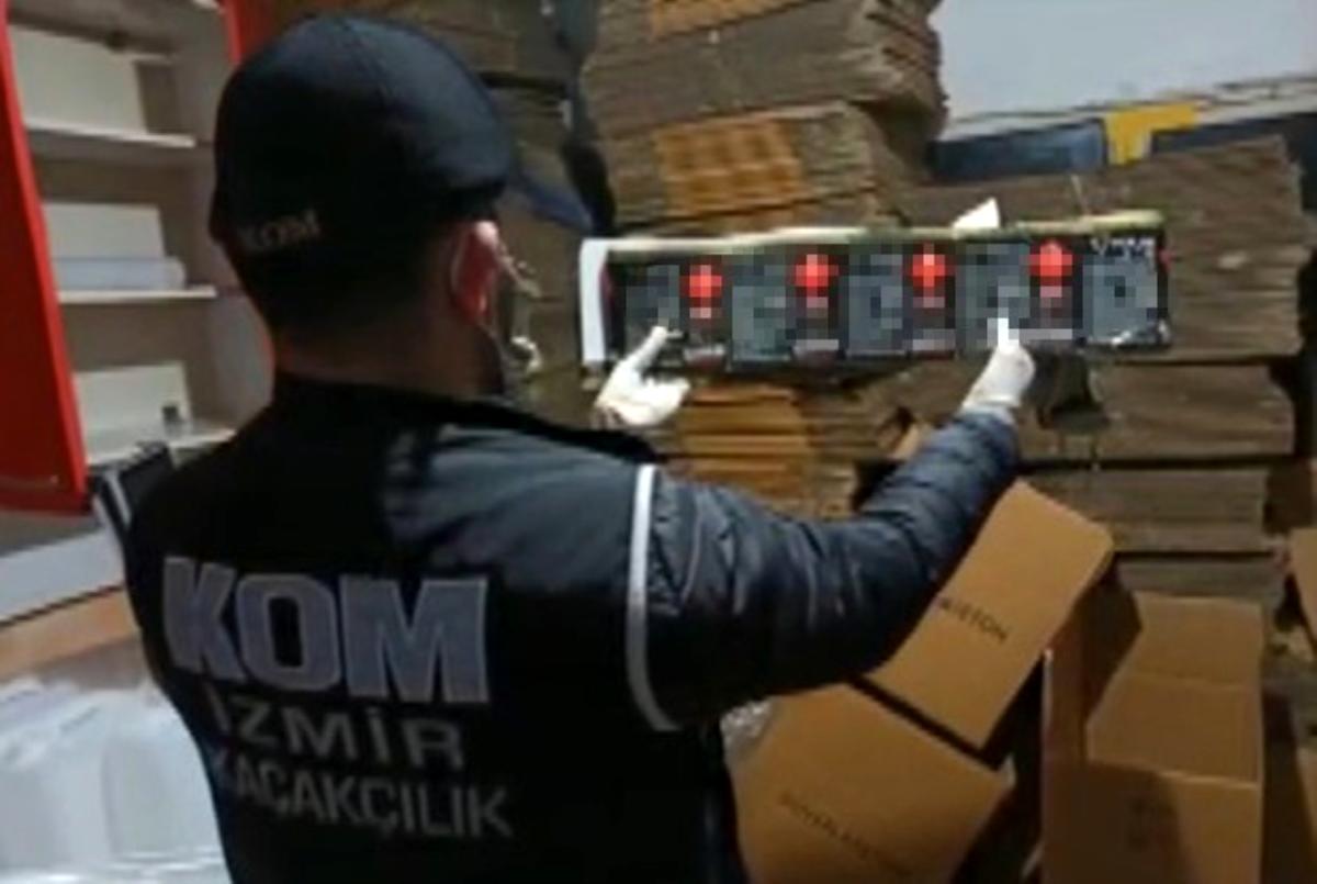 İzmir de sahte etil alkol imalathanesine polis baskını