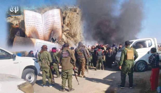 Terör örgütü PKK cami basıp Kur’an-ı Kerim yaktı