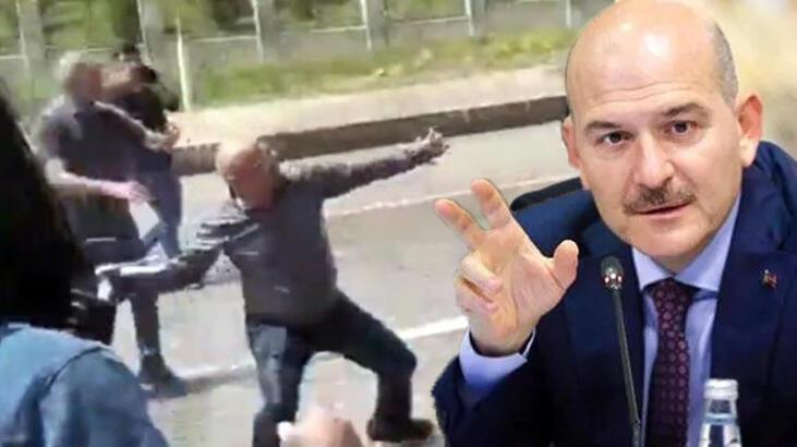 Bakan Soylu, Önlü’nün polise saldırdığı görüntüleri paylaştı! ‘Trollükle bu işler olmaz Kılıçdaroğlu’