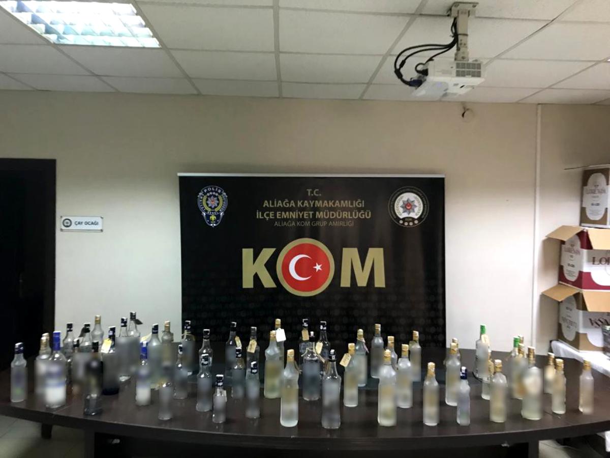 İzmir’de sahte içki servisi yapan eğlence mekanına polisten baskın