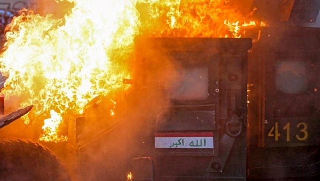 Bağdat’ta parfüm mağazasında yangın