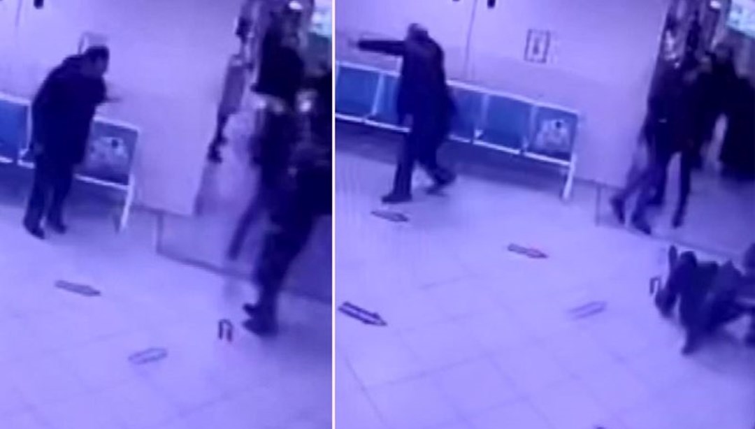 ‘Aracını çek’ diyen hastane görevlisini yumrukla yere serdi