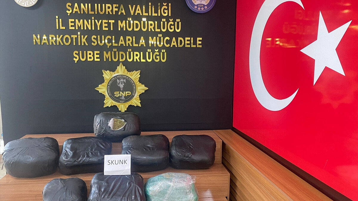 Şanlıurfa’da uyuşturucu operasyonu! 32 kilo skunk yakalandı