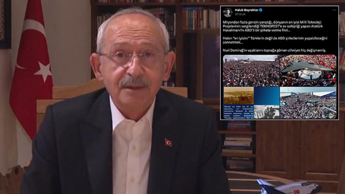 Kemal Kılıçdaroğlu’nun Atatürk Havalimanı açıklamasına Haluk Bayraktar’dan tepki
