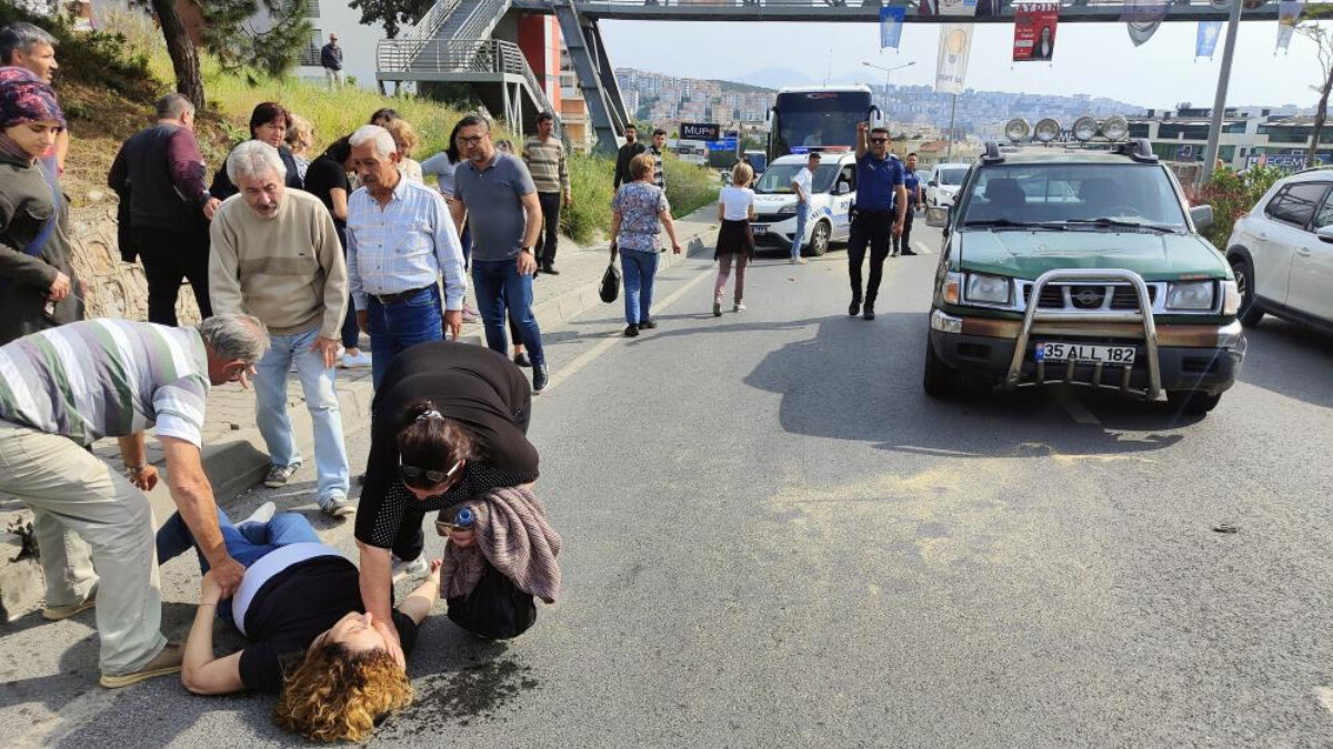 Aydın’da üst geçidi kullanmayan kadına kamyonet çarptı