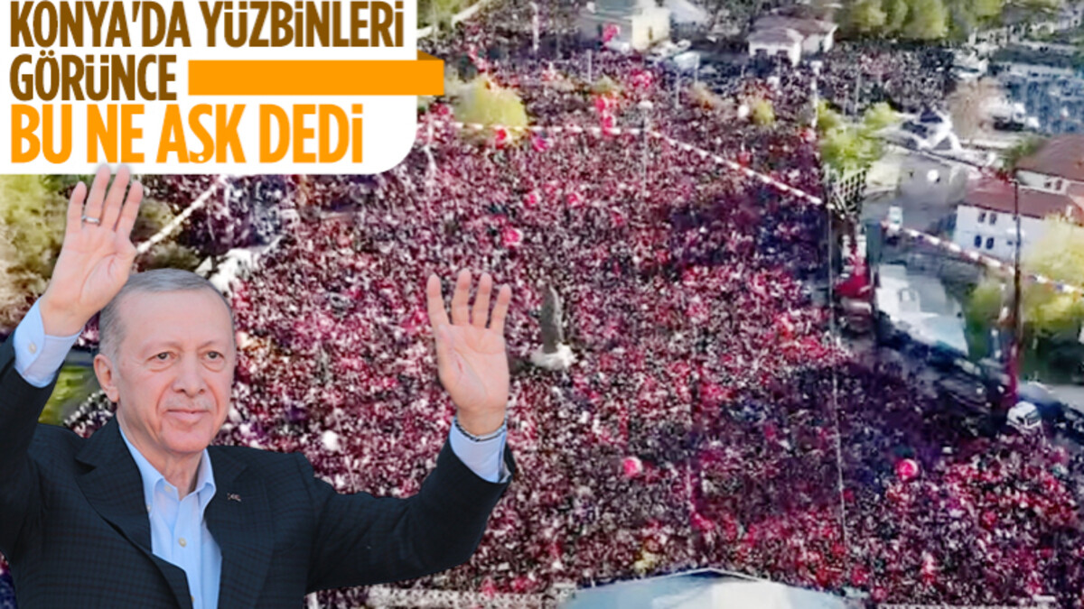 Cumhurbaşkanı Erdoğan’a Konya’da yoğun ilgi