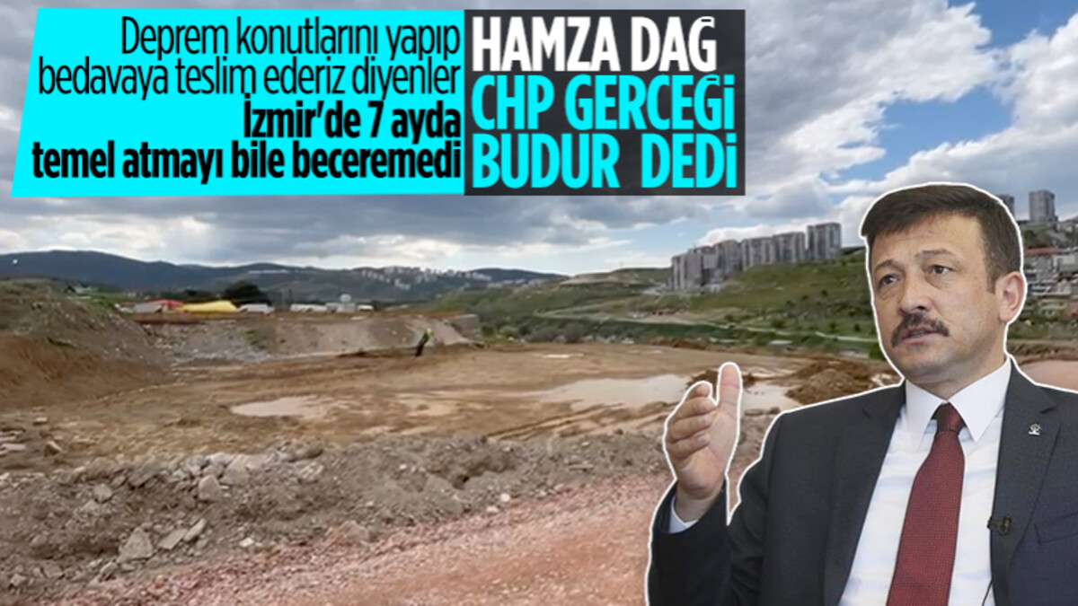 Hamza Dağ’dan CHP’li İzmir Büyükşehir Belediyesi’ne çağrı: Bu projeyi bakanlığa bırakın