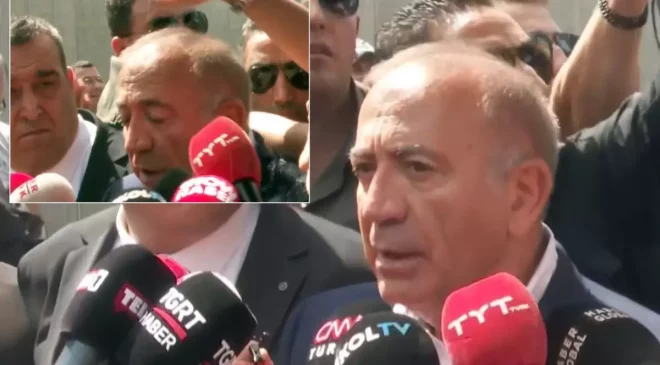 CHP İl Başkanlığı’nın önünde Gürsel Tekin’e su şişesi fırlatıldı